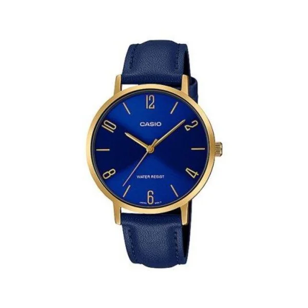 Casio Analog Leather Band Watch for Women - LTP-VT01GL-2BUDF